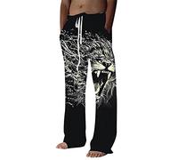 Pantalon de jogging pour homme - Imprimé tête de mort - Pantalon de survêtement pour homme - 3D - Grande taille - Pantalon de jogging baggy avec cordon de serrage - Pantalon de loisirs - Créativité -