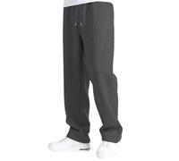 Pantalon de jogging pour homme, long, baggy, taille élastique, avec cordon de serrage, en coton, pantalon de jogging, pantalon de survêtement, pantalon de loisirs, jogging, gris foncé, XX-Large Lange