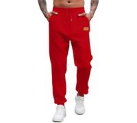 Pantalon de jogging pour homme - Long, fin en polyester - Pantalon de sport - Taille élastique - Léger - Pantalon d’entraînement avec poches - Joggingpant - Pantalon de loisirs - Respirant - Uni