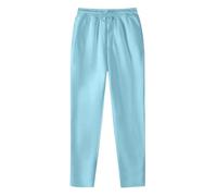 Pantalon de jogging pour homme - Pantalon de loisirs - Pantalon hip hop décontracté - Couleur unie - Avec poche à lacets, bleu, L