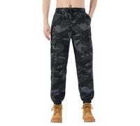 Pantalon de jogging pour homme - Pantalon de sport long imprimé camouflage - Jambe droite - Taille élastique - Pantalon de travail confortable et respirant - Pantalon de survêtement décontracté, Ce2