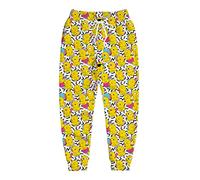 Pantalon de jogging pour homme - Pantalon de survêtement décontracté - Tenue de rave, pantalon athlétique, Canard en caoutchouc graphique rétro années 80 et 90, Taille S