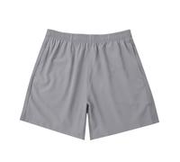 Pantalon de jogging pour homme - Short de sport décontracté pour homme - Short de sport avec fermeture éclair pour intérieur et extérieur - Pour course et marche, gris, S