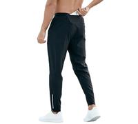 Pantalon de Jogging pour Homme Survetement Jogger de Sport Léger Taille Élastique Léger à Séchage Rapide avec Poches,Noir,S