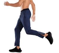 Pantalon de Jogging pour Homme Survetement Jogger de Sport Léger Taille Élastique Léger à Séchage Rapide avec Poches,Navy,S