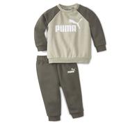 Pantalon de Jogging - PUMA - Minicats Ess Raglan - Eucalyptus - Mixte Enfant - Coton Durable 6-9 mois