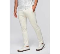 Pantalon de jogging slim homme - Ombre Cotton Line - PABS-0206 - en maille - 100% coton - zippé - Crème S