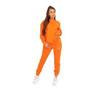 Pantalon de jogging soft logo brodé Sixth June Orange S