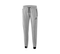 Erima Pantalon Sweat Essential Femme, Gris Clair chiné/Noir, FR : M (Taille Fabricant : 38)
