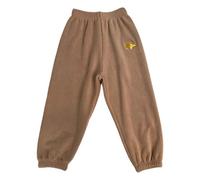Pantalon de jogging thermique en polaire pour fille - Chaud et doux - Doublure avec poignets élastiques - Tenue décontractée confortable pour les tout-petits, café, 9-10 ans