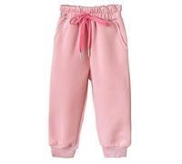 Pantalon de jogging uni pour enfant garçon et fille - Taille élastique - Pantalon d'entraînement doux - Pantalon de loisirs classique - Pantalon d'entraînement décontracté - Pantalon d'école