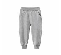 Pantalon de jogging unisexe uni pour filles et filles, pantalon de loisirs pour jogging adolescentes et filles, gris, 2-3 ans