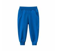 Pantalon de jogging unisexe uni pour filles et filles, pantalon de loisirs pour jogging adolescentes et filles, bleu, 2-3 ans