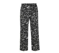 Pantalon de loisirs baggy pour homme avec individualité imprimée, tendance, avec taille élastique et poches, respirant, décontracté, Blanc., M