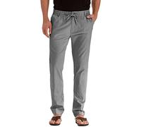Pantalon de loisirs pour homme - Long et fin - Pantalon d'été avec taille élastique - Pantalon de travail droit - Pantalon d'affaires - Taille haute - Pantalon de loisirs élégant - Respirant