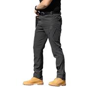 Pantalon de loisirs stretch pour homme - Coupe ajustée - Pantalon de travail en softshell résistant - Pantalon de jogging pour la randonnée, les voyages - Vêtements de tous les jours - Confortable