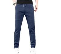 Pantalon de luxe multipantalon - Pantalon cargo durable multi-poches hautement extensible pour homme, décontracté et confortable, bleu, L