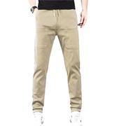 Pantalon de luxe multipantalon - Pantalon cargo durable multi-poches hautement extensible pour homme, décontracté et confortable, kaki, L