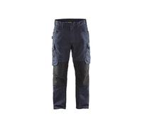 Blaklader 14971141 Pantalon de service en denim extensible, Bleu marine/Noir, taille C46