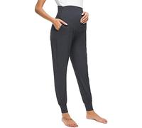 Pantalon de maternité baggy pour les femmes enceintes, pyjama, pantalon de jogging, pantalon long, pantalon de yoga pour femme, gris foncé, M