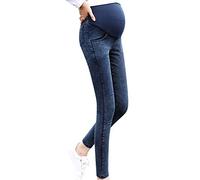 Pantalon de maternité élastique Jeans Pantalon de maternité élastique Pantalon de maternité Jeans avec élastique Grossesse Pyjama, bleu, XXL