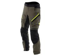 Dainese Mangen Absøluteshell, pantalon textile imperméable 46 Olive/Noir/Jaune Néon Olive/Noir/Jaune Néon