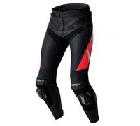 RST Tractech Evo D3O, pantalon en cuir perforé S Noir/Rouge Néon/Blanc Noir/Rouge Néon/Blanc