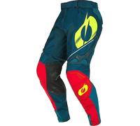 Pantalon de motocross Oneal Haze, bleu/rouge, 36