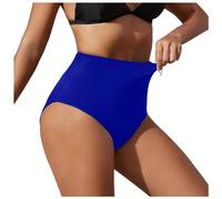 Pantalon de natation pour filles, adolescentes, femmes, bikini taille haute, maillot de bain menstruel étanche, bas de bain, bleu, M