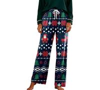 Pantalon De Noël Femme Flocons Neige Pieds Intégrés Séchage Rapide Pratique Esprit Pailleté Fêtes Tenue Soirée Festive Coton Respirant Pantalons Sport pour Femmes Léger Nuit Fête