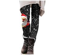 Pantalon De Noel Femme Thermique Legging Polaire Tenue Sport, Pantalon Hiver Chauds Christmas Cadeau Nouvel Leggings Slim Athletic Motif De NoëL Casual Yoga Fitness Running