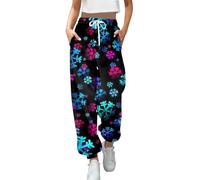 Pantalon de Noël pour femme - Performance Ready - Active Build - Mouvement optimisé - Amélioration de l'activité - Utilisation dynamique, 02#_bleu, S