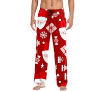 Pantalon De Noel pour Homme, Pantalon DéContracté Polyvalent pour Homme Confort Exceptionnel Et éLasticité Poches Pratiques LéGer Et Doux IdéAl pour Les ActivitéS Quotidiennes en Plein Air