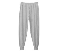 Pantalon De Nuit en Coton pour Homme Pantalon De DéTente en Coton éLastique à Taille Haute pour Les Grandes Tailles Bas De Pyjama Extensible, Confortable Et Ample (Gris,XL)