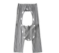 Pantalon de patient détachable post-opératoire, pantalon d'infirmière athlétique en coton for hommes et femmes, réutilisable et amovible(L)