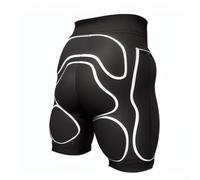 Pantalon de patinage à glace anti-chute avec protège-hanches épaisses pour le ski, le snowboard, coussinets de fesses noirs pour adultes, coupe unisexe (taille L)