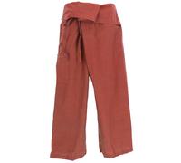 pantalon de pêcheur en coton, pantalons de yoga du Népal caramel brun / pantalon de pêcheur du Népal
