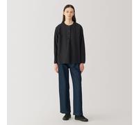 Pantalon de peintre en mélange de fibres Washi pour femme Bleu Marine Foncé 23inch