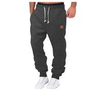 Pantalon de peintre homme décontracté taille couleur sport chapeau tissé poche couleur unie poche étiquette polaire mince pantalon de jogging bordeaux pantalon homme, Gy1., M