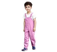 Pantalon de Pluie Enfant Salopette/Pantalon Respirant Boue Coupe-Vent Salopette Imperméable Tout-Petit et d'extérieur