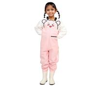 Pantalon de Pluie Enfant Salopette tanche Coupe-Vent Combinaison Réutilisable Droit avec Poches d'extérieur Anti-Boue Léger et Fin Boue Pantalons