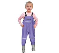 Pantalon de Pluie Enfant Salopette tanche Coupe-Vent Combinaison Réutilisable Droit avec réflecteurs comme Ski pour Printemps, té, Automne, Hiver