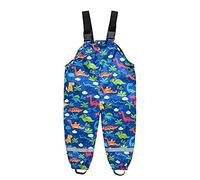 Pantalon de Pluie Enfants Imperméable Garçon Fille Salopette doublée en Polaire Unisexe pour Garçons Filles Anti-Boue Coupe-Vent Premiers Pas Bébé Protection Vêtements 1 an-8 Ans