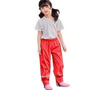 Pantalon de Pluie Enfants Imperméable Respirant Salopette Imprimé Vêtements Coupe-Vent Doublée en Polaire Chaleur Premiers Pas Bébé Protection Convient pour l'extérieur