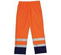 Pantalon de pluie HARBOR polyuréthane HI-VIZ orange fluo/bleu marine 3M T2XL - COVERGUARD - 70343 XXL