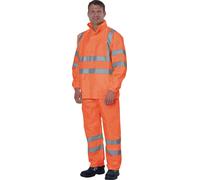 Pantalon de pluie haute visibilité taille XL orange PREVENT