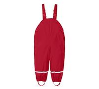Pantalon de pluie imperméable coupe-vent réfléchissant pour enfants - Léger et réglable - Anti-saleté - 1 à 14 ans, A07 Rouge, 12-24 mois