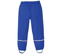 Pantalon de pluie imperméable coupe-vent réfléchissant pour enfants - Léger et réglable - Anti-saleté - 1 à 14 ans, A01 Bleu, 10-12 ans