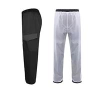 Pantalon de pluie imperméable et respirant léger coupe-vent pour l'extérieur pour moto, vélo, golf, pantalon de randonnée respirant coupe-vent, a noir, L
