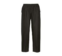 Portwest Pantalon de Pluie Classic, Couleur: Noir, Taille: 4XL, S441BKR4XL